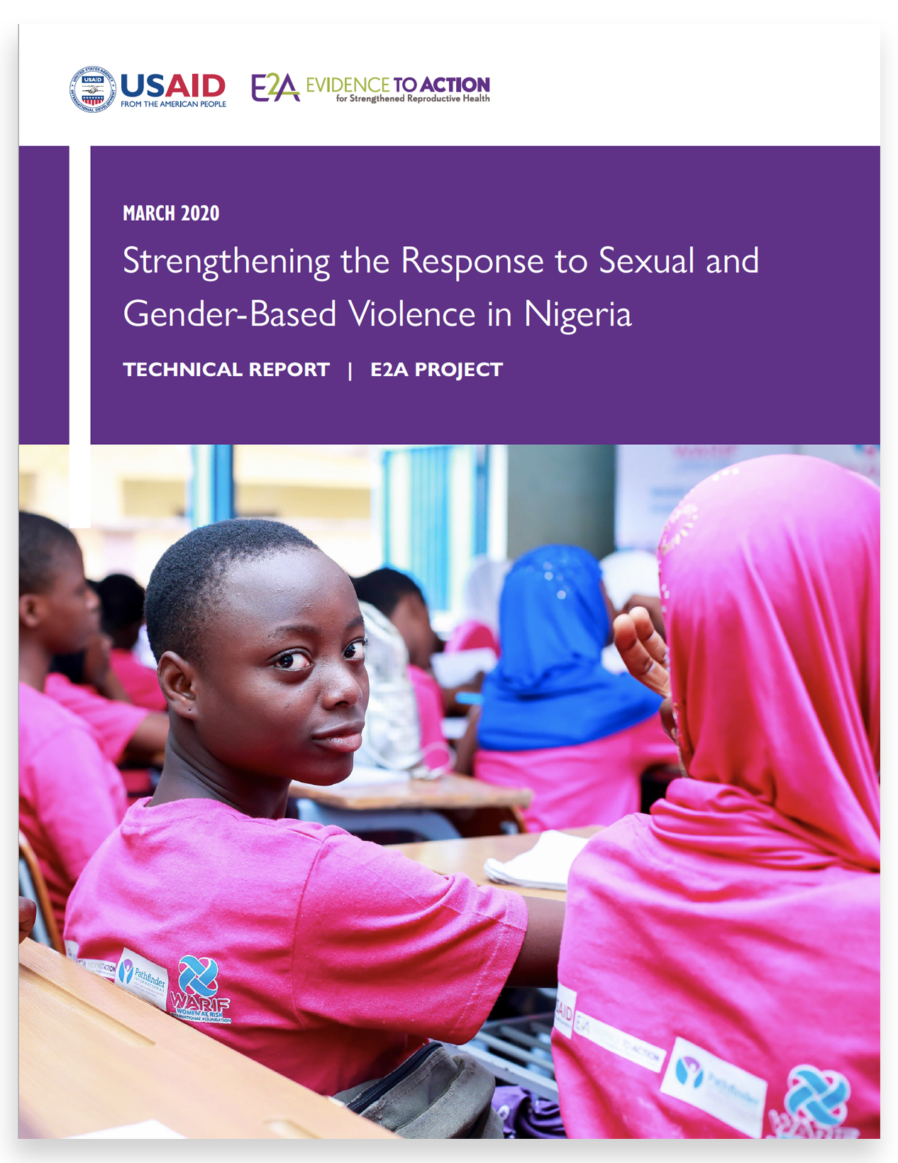 Click report cover to download Read the Technical Report: Strengthening the Response to Sexual and Gender-Based Violence in Nigeria