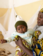 Nigerian woman with baby